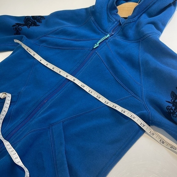 Ivivva Blue Zip Up Hoodie Kids Size 14 - Picture 6 of 9
